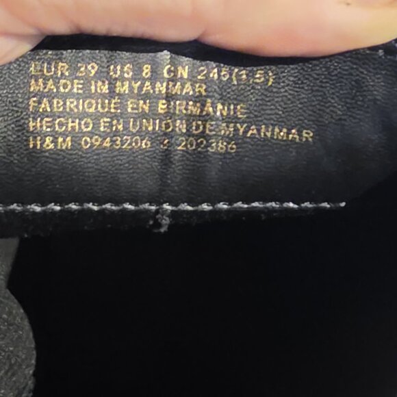 Womens Szie 8 - H&M platform Chelsea boots - black upper and a beige/gum sole - Picture 10 of 10